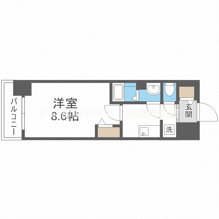 ※反転タイプになります。図面と現状が異なる場合は現状優先となります。