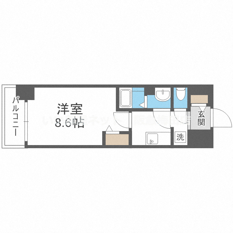 ※反転タイプになります。図面と現状が異なる場合は現状優先となります。