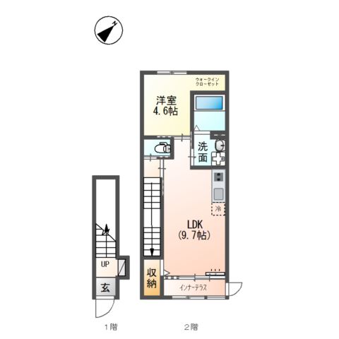 2階の間取り図