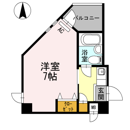 2階の間取り図