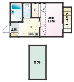 2階の間取り図