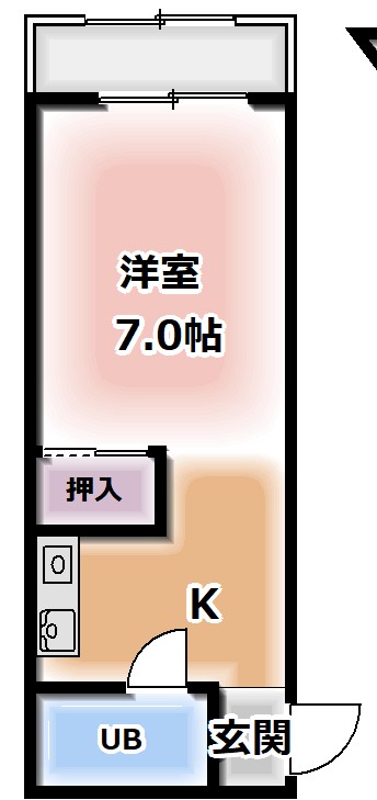 2階の間取り図