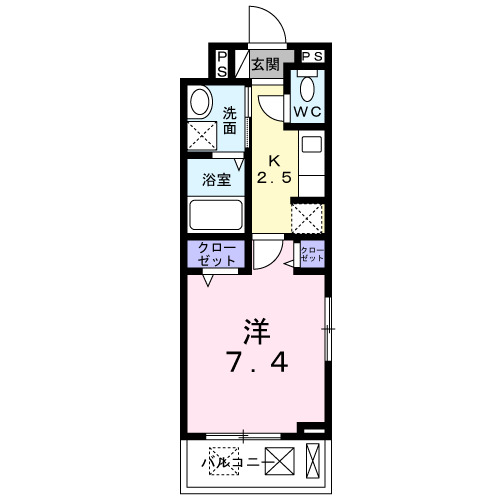 2階の間取り図