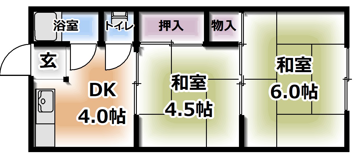 部屋により設備仕様が異なります。現状有姿。