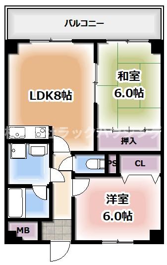 ※反転タイプになります。図面と現状が異なる場合は現状優先となります。