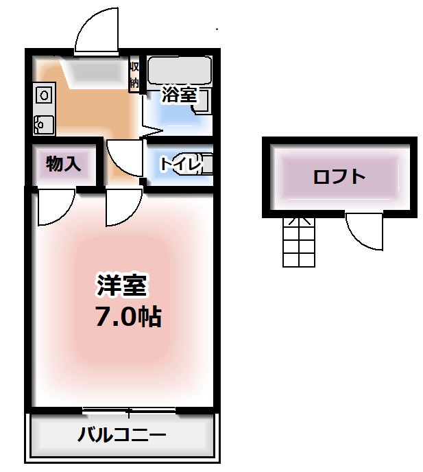 2階の間取り図