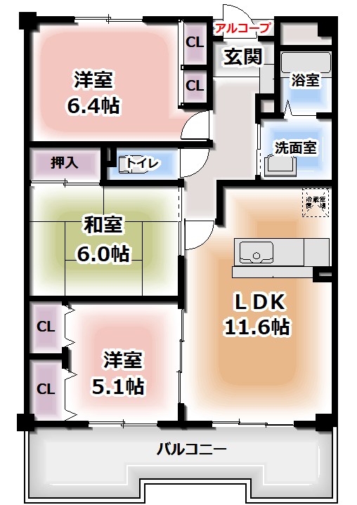 間取りは現況優先とさせていただきます。