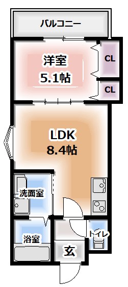 反転タイプ。図面と現状が異なる場合は現状優先となります。