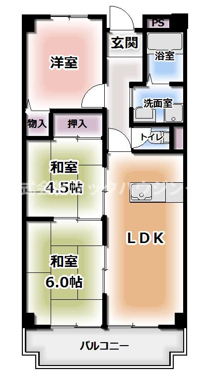 3LDKタイプ：59.5