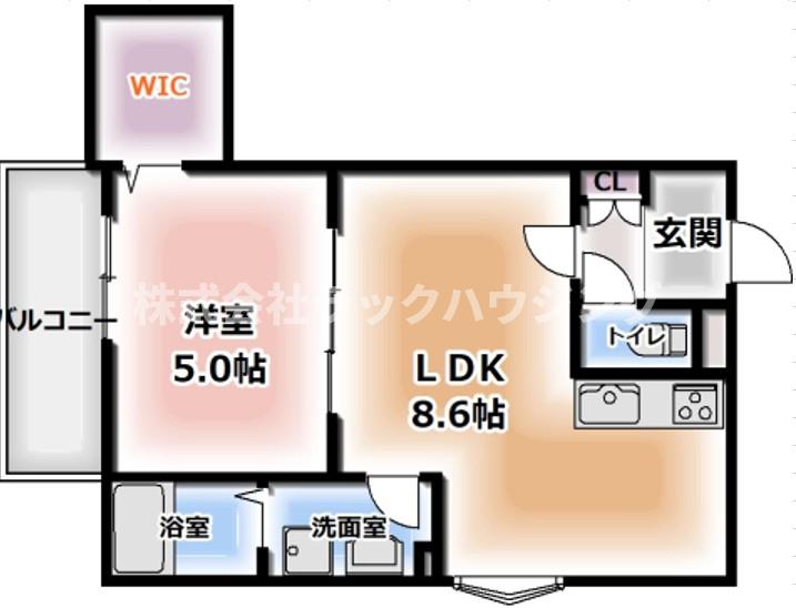 お部屋探しはラックハウジング♪LDK8.6帖！キッチン奥行設置