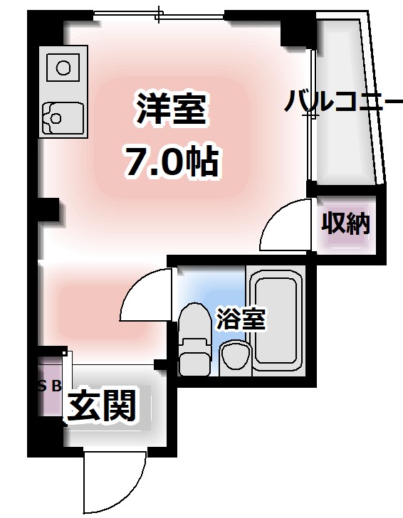 4階の間取り図