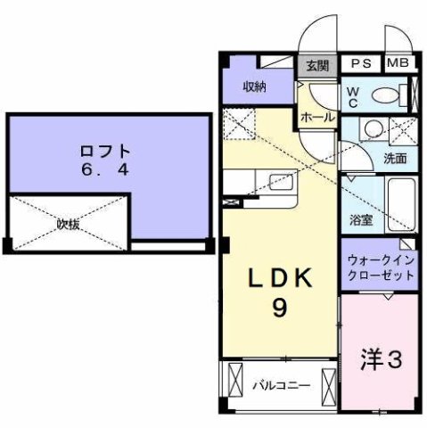 2階の間取り図