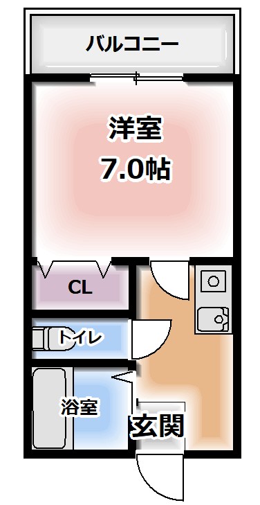 2階の間取り図