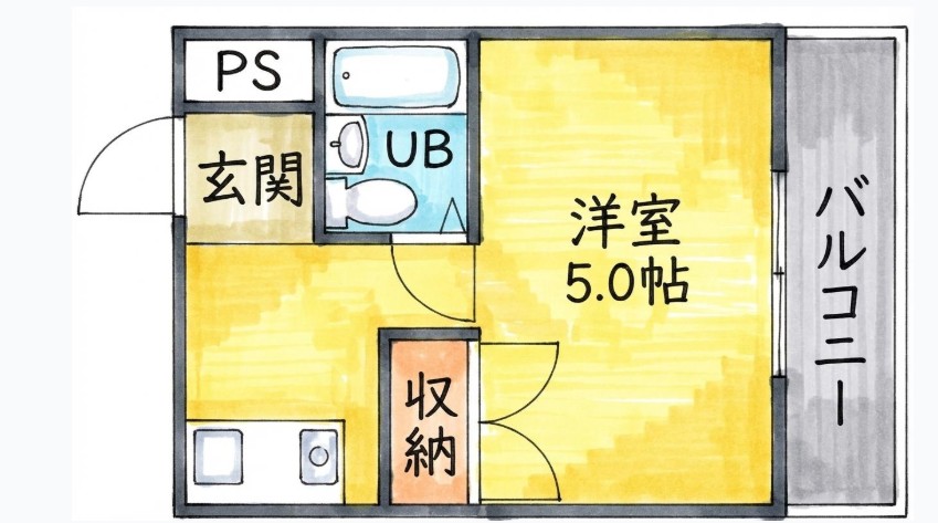 2階の間取り図