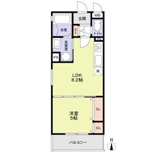 2階の間取り図