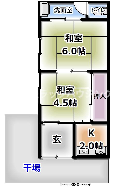 2階はポーチはありません 【お部屋さがしはラックハウジングにお問合せ下さいませ♪】