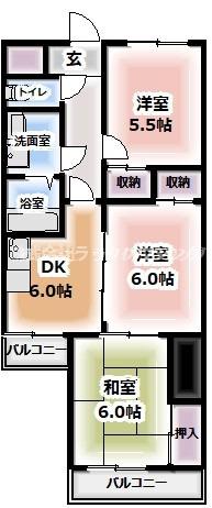 4階の間取り図