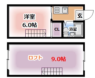 2階の間取り図