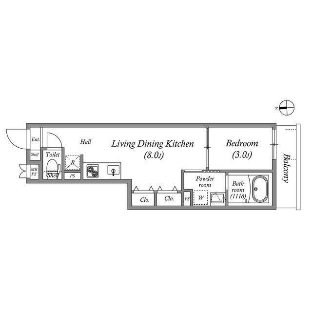 4階の間取り図