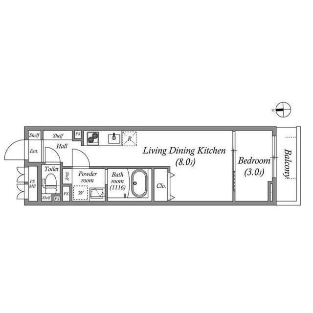 1階の間取り図