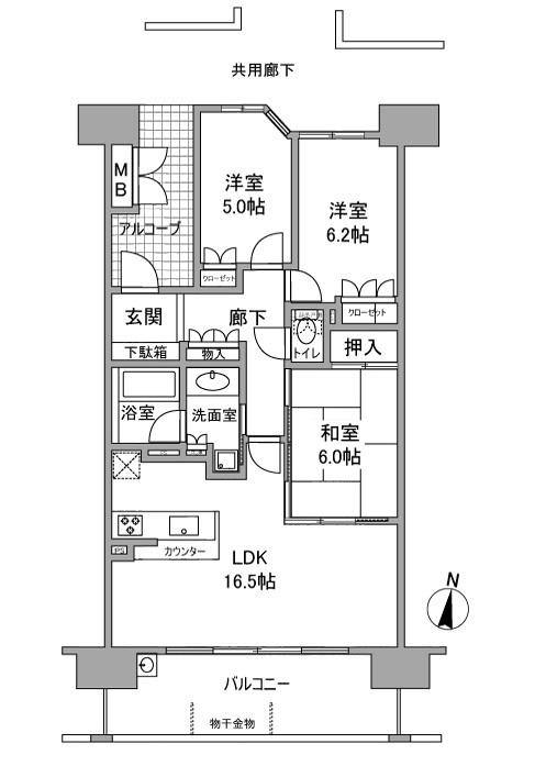 7階の間取り図