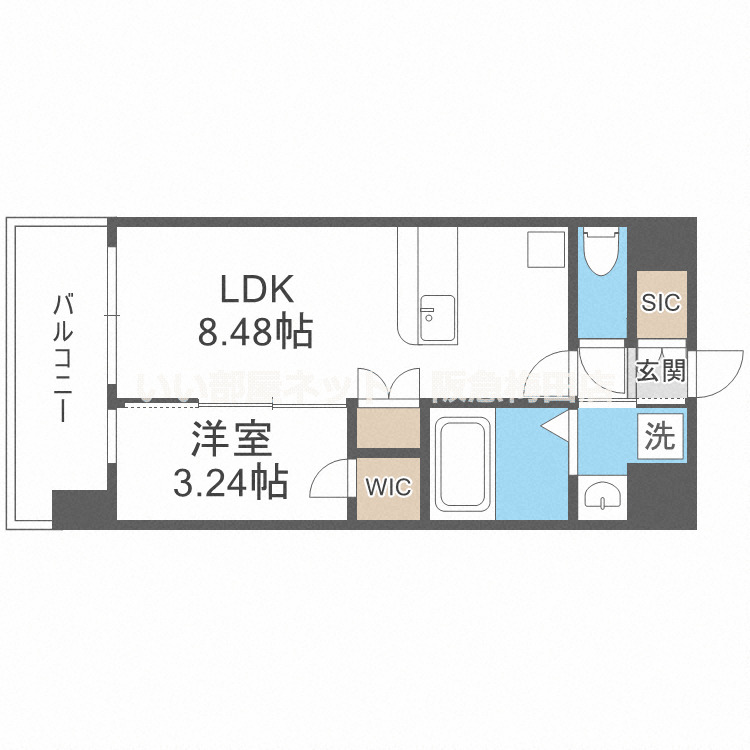 画像反転あり。図面と現状が異なる場合は現状優先となります。