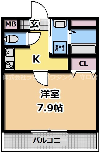 間取り図は反転です。現況優先