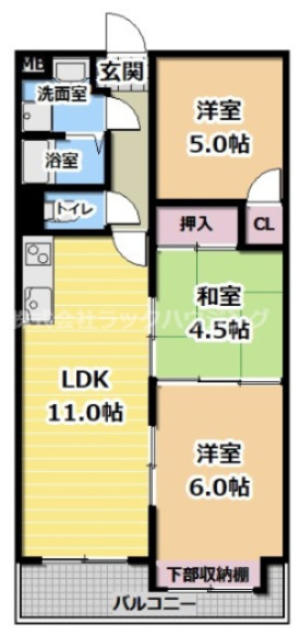間取りは現状を優先します。 【お部屋さがしはラックハウジングにお問合せ下さいませ♪】
