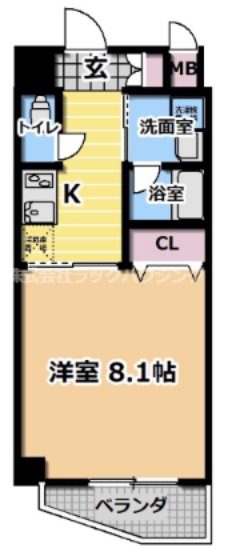 反転タイプ 間取りは現況優先とさせていただきます。