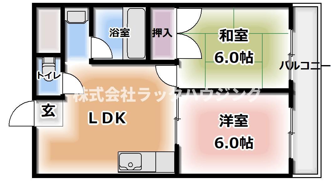 フル洋室になります。 