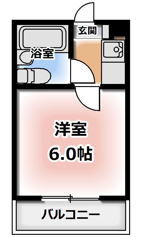 間取りは現況優先とさせていただきます。反転タイプです 【お部屋さがしはラックハウジングにお問合せ下さいませ♪】