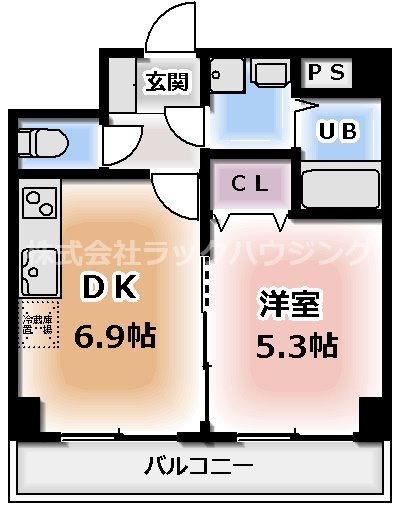 反転タイプ。 間取りは現況優先とさせていただきます。