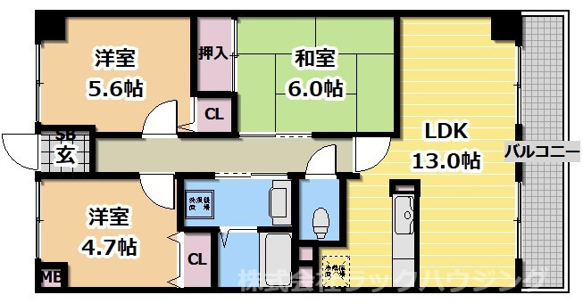 反転タイプあり 間取りは現況を優先いたします。
