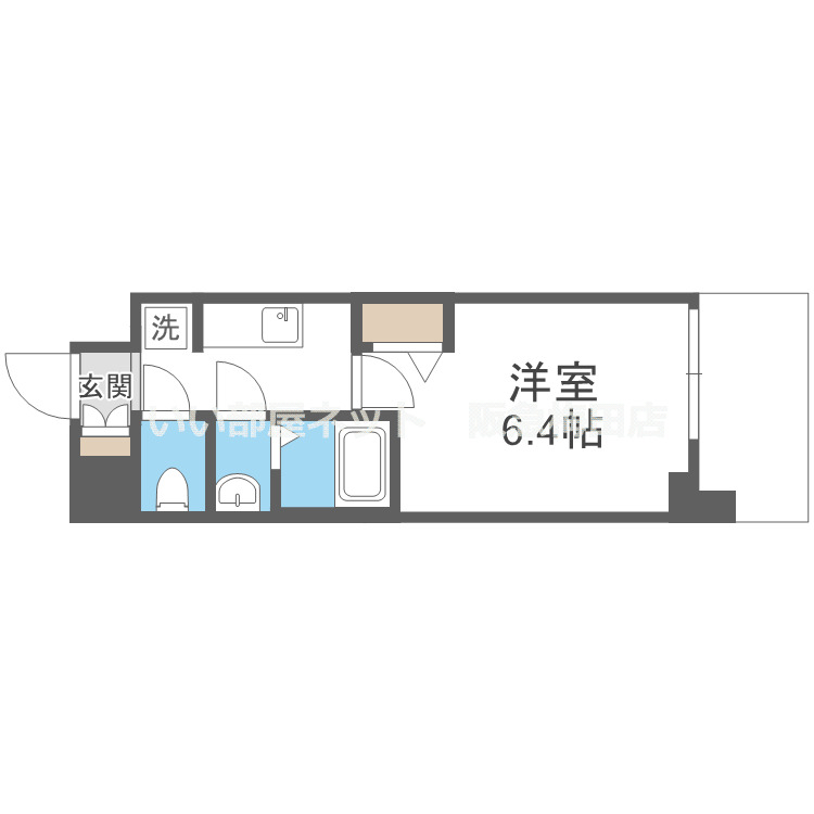8階の間取り図