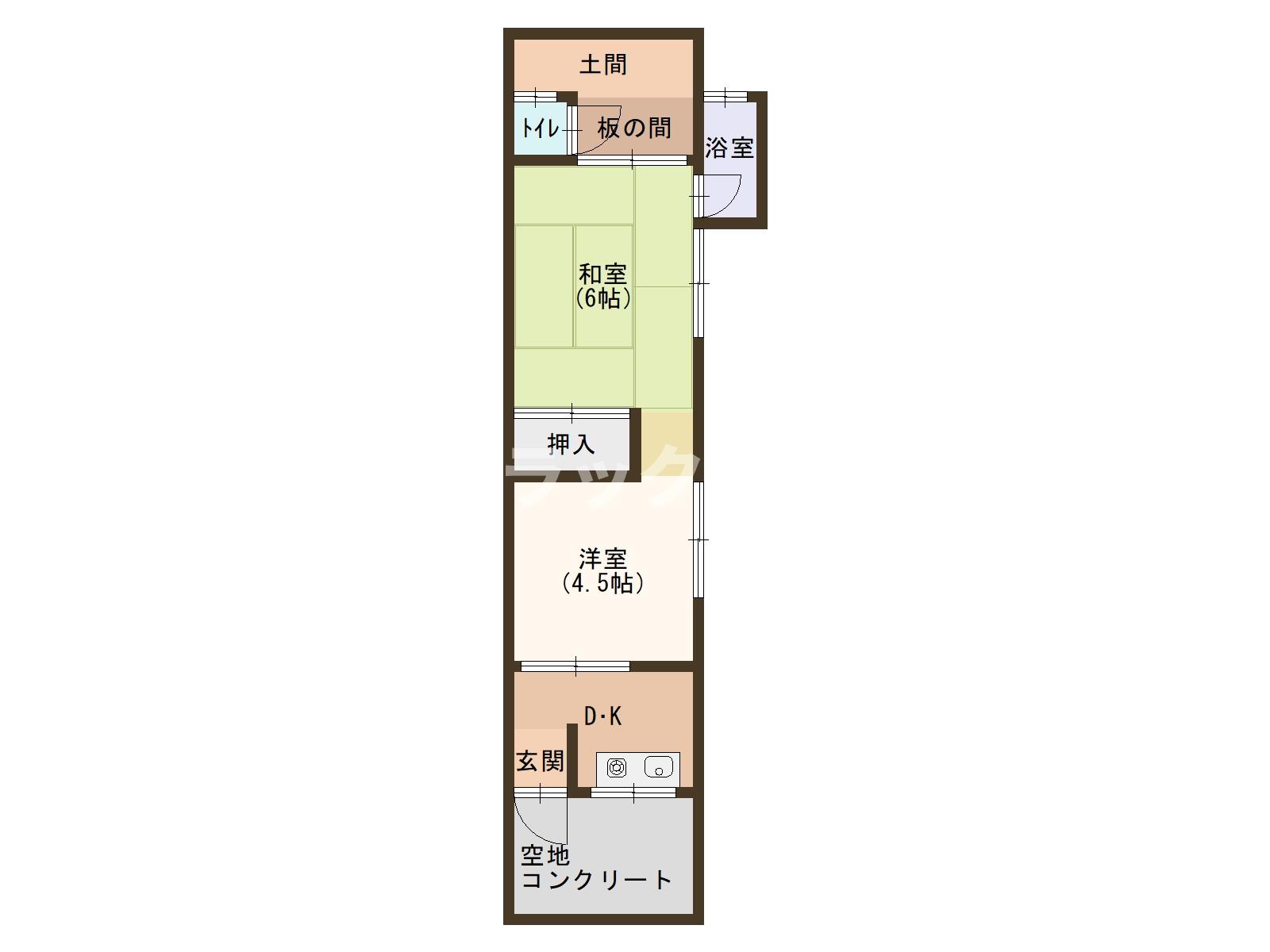 2階の間取り図