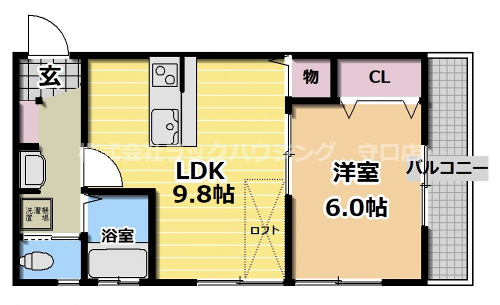 反転タイプ 図面と現状が異なる場合は現状優先となります。