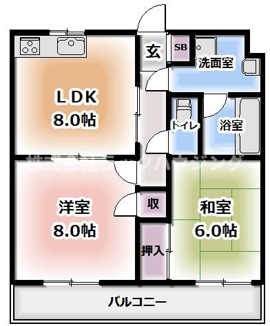 2階の間取り図
