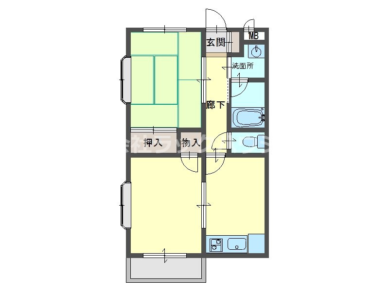 2階の間取り図