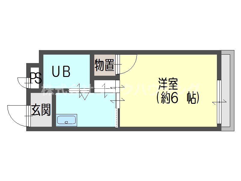 6階の間取り図