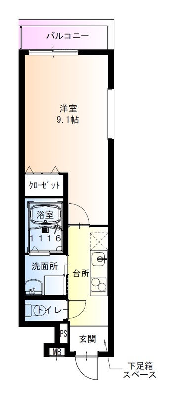 1階の間取り図
