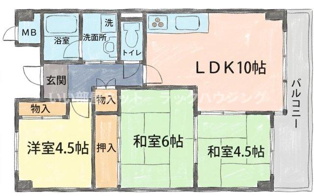 2階の間取り図
