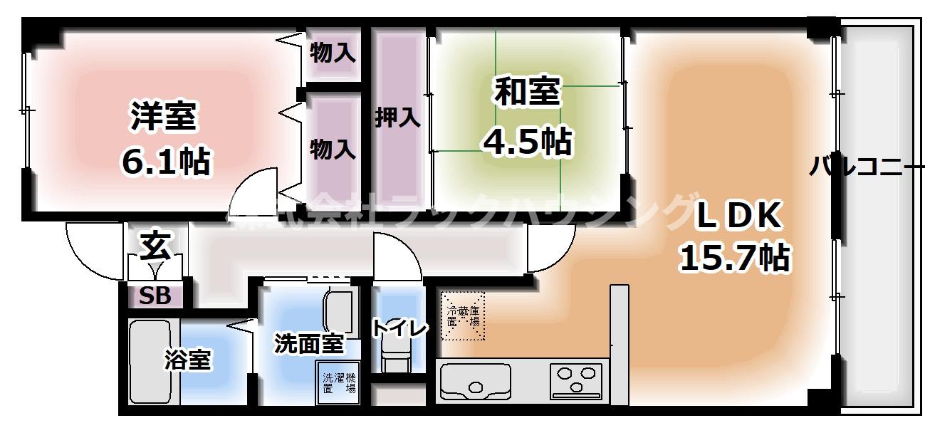 2階の間取り図