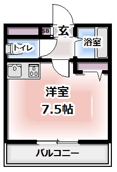 2階の間取り図
