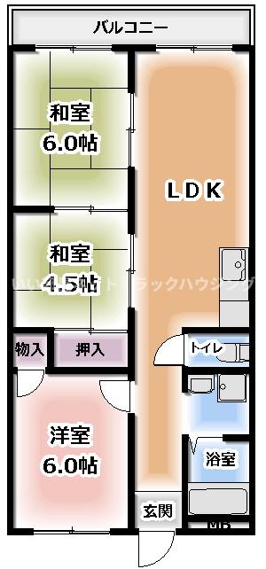 2階の間取り図
