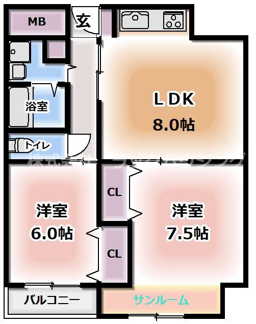 4階の間取り図