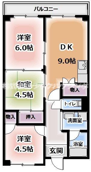 4階の間取り図
