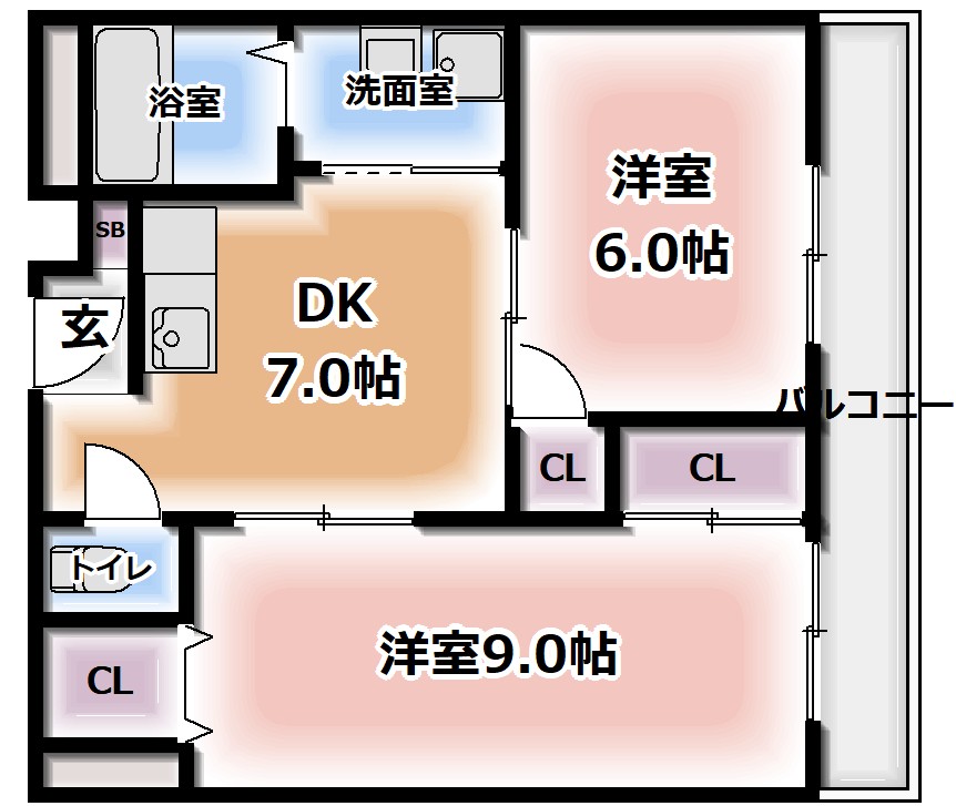 3階の間取り図