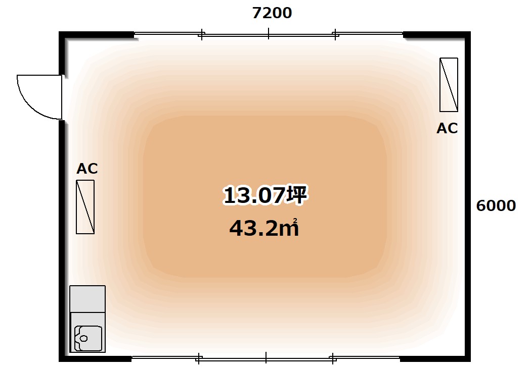 -階の間取り図