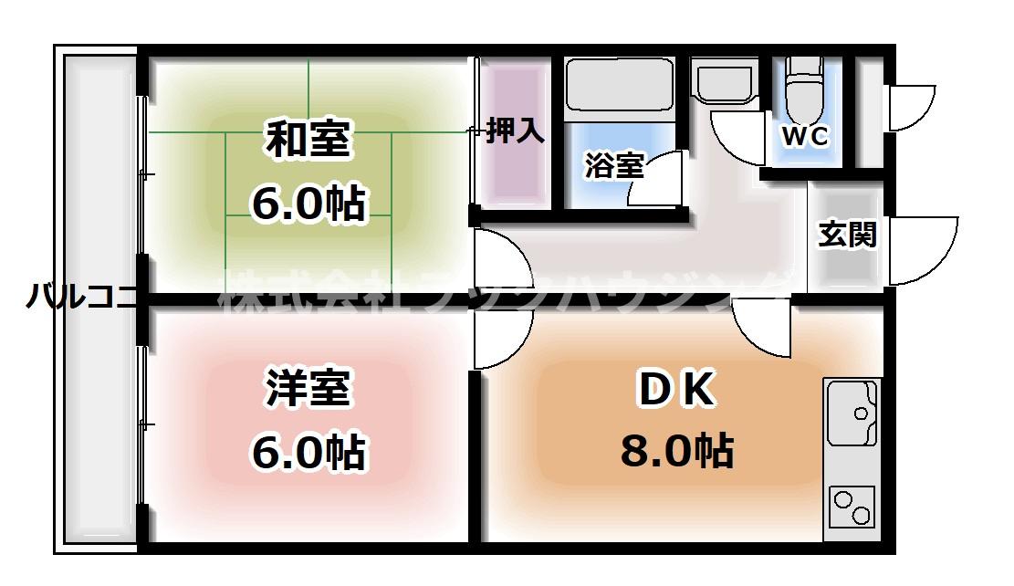 2階の間取り図
