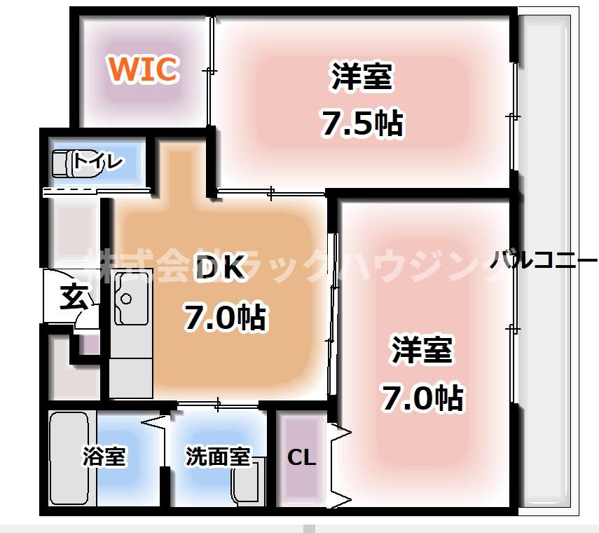4階の間取り図
